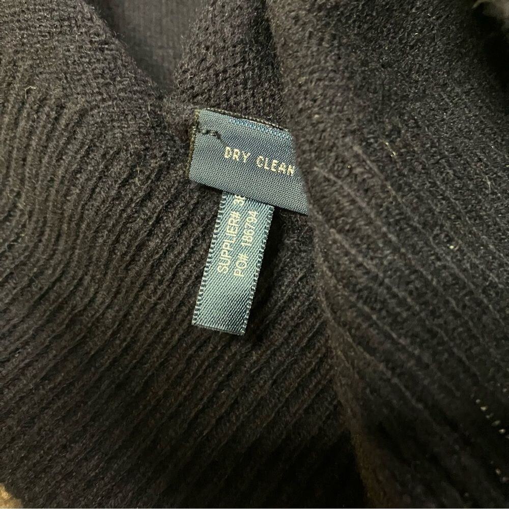 Polo Ralph Lauren Men’s Navy Blue 100% Lambswool V-Neck Sweater Size XL - Picture 7 of 11